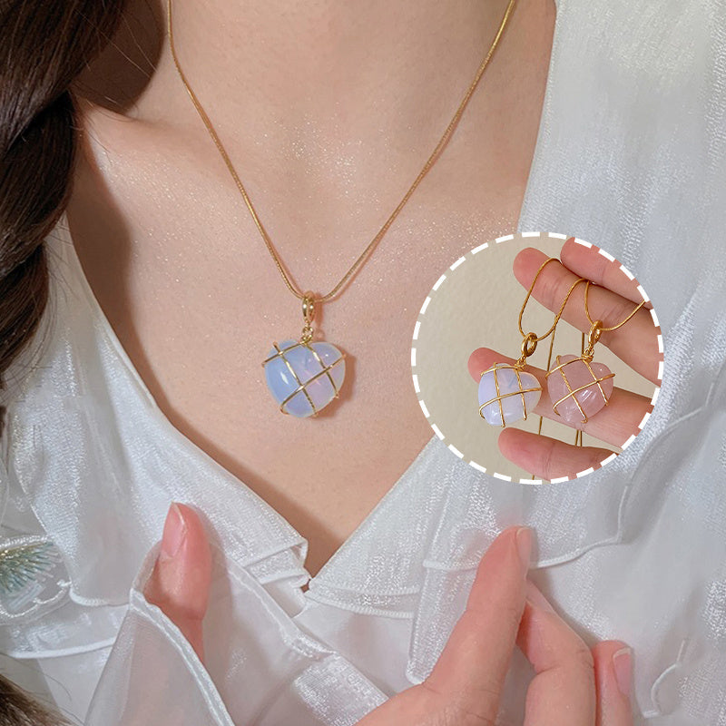 Mystic Moonstone Gem Necklace