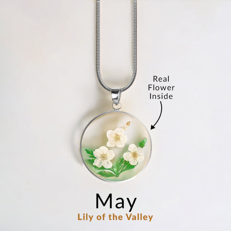 Forever Bloom Birth Flower Pendant