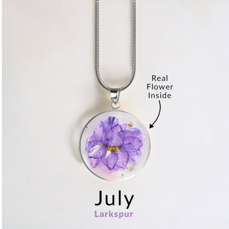 Forever Bloom Birth Flower Pendant