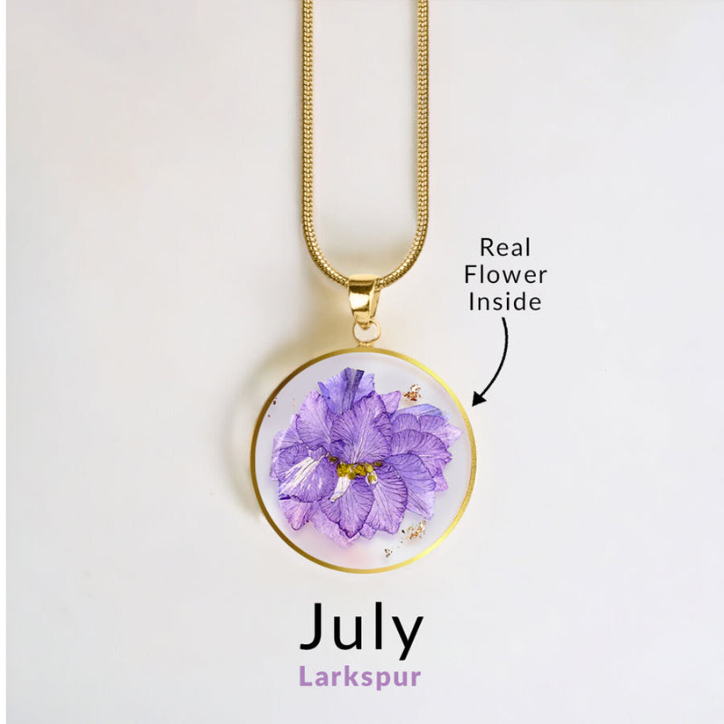 Forever Bloom Birth Flower Pendant