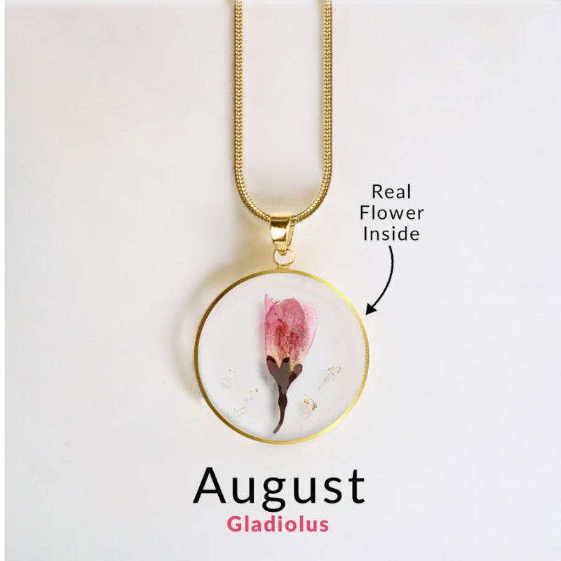 Forever Bloom Birth Flower Pendant