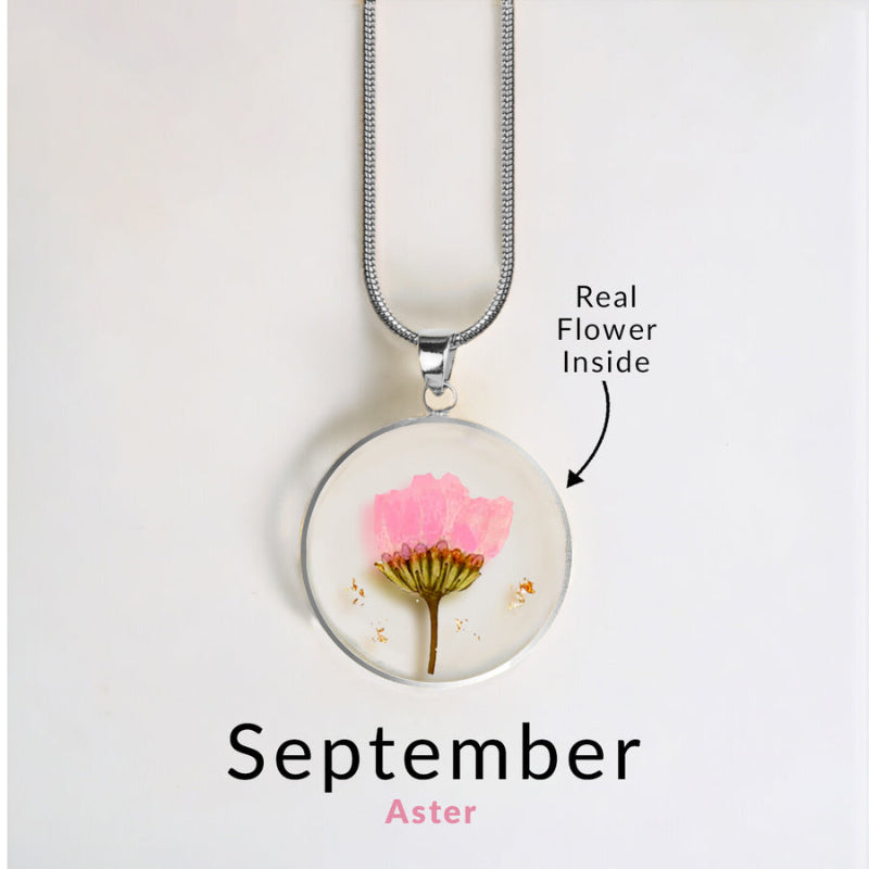 Forever Bloom Birth Flower Pendant