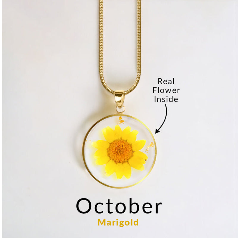 Forever Bloom Birth Flower Pendant