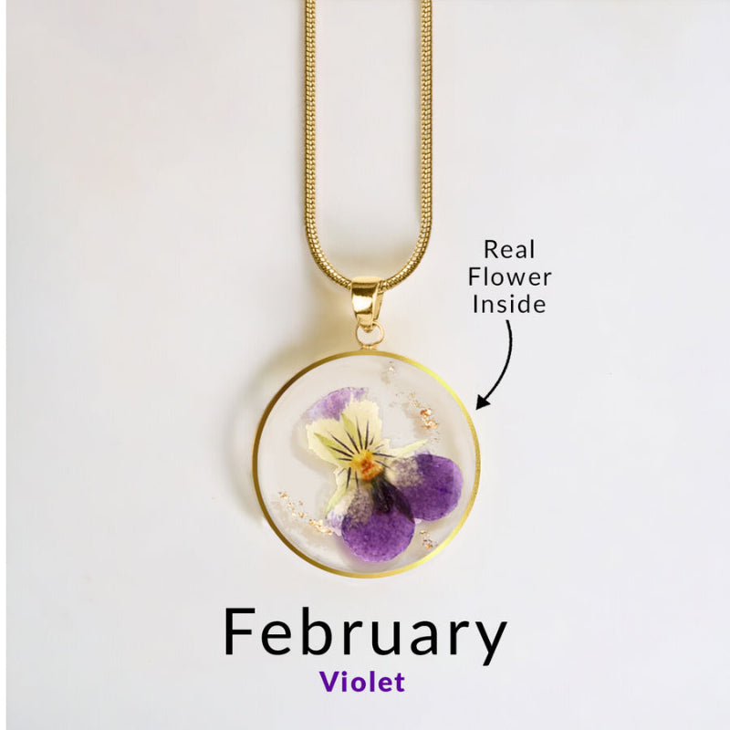 Forever Bloom Birth Flower Pendant