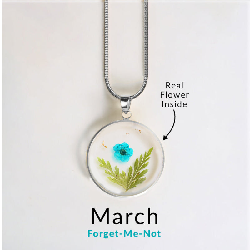 Forever Bloom Birth Flower Pendant