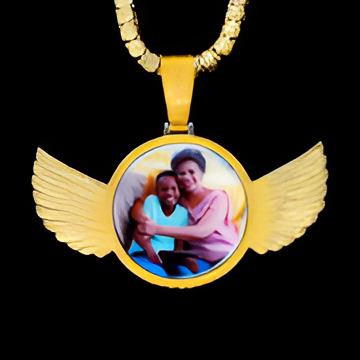 Winged Custom Pendant With Gemstone