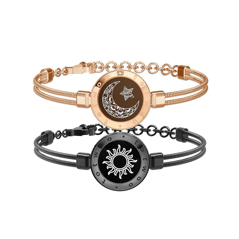 Set Of Two Sun And Moon Smart Bracelets