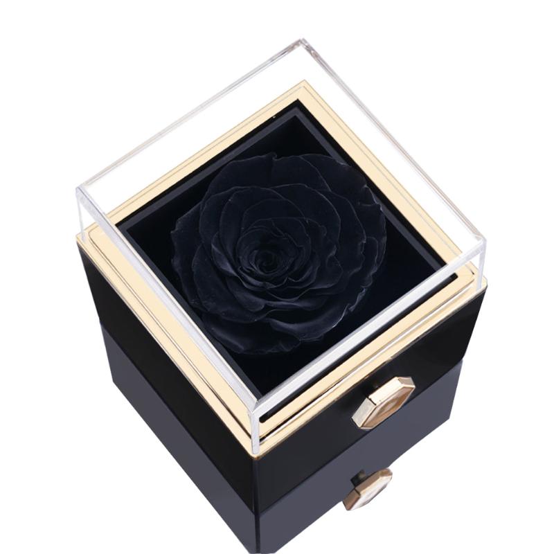 Eternal Rose Box With Personalized Necklace