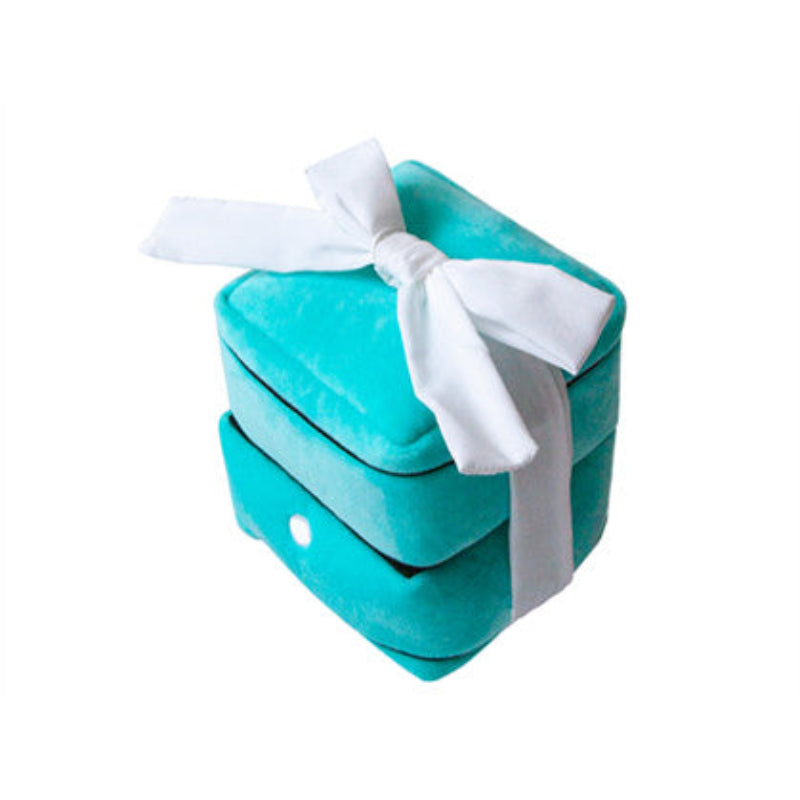 Elegant Plush Velvet Ring Gift Box