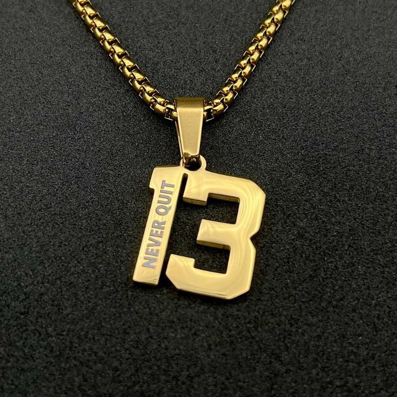Customized Number Necklace For Sports Enthusiasts