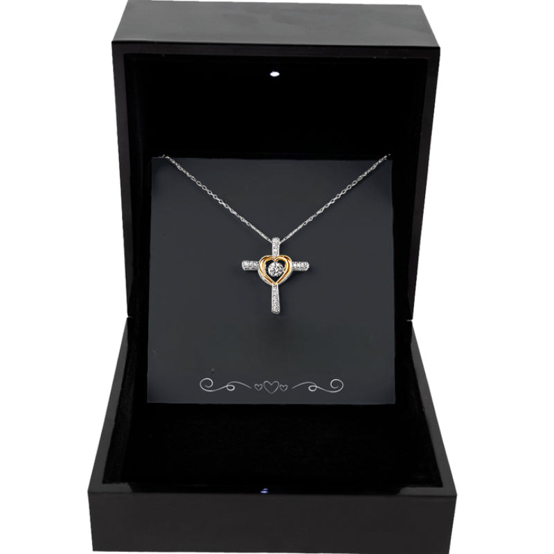 Sterling Silver Cross Jewel Pendant Necklace