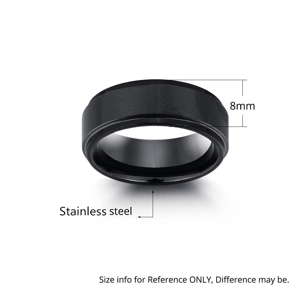 Personalized Stainless Steel Name Engraved Ring, Fashion Jewelry Gift for Men