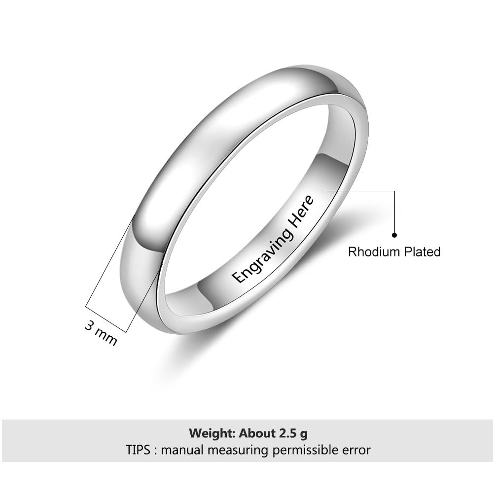 Classic Style - Personalized Silver Ring