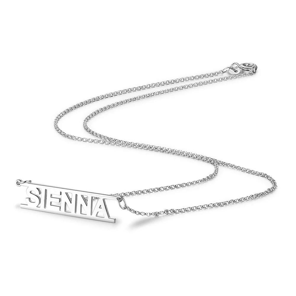 925 Sterling Silver Personalized Name Necklaces, Customized Gift Jewelry
