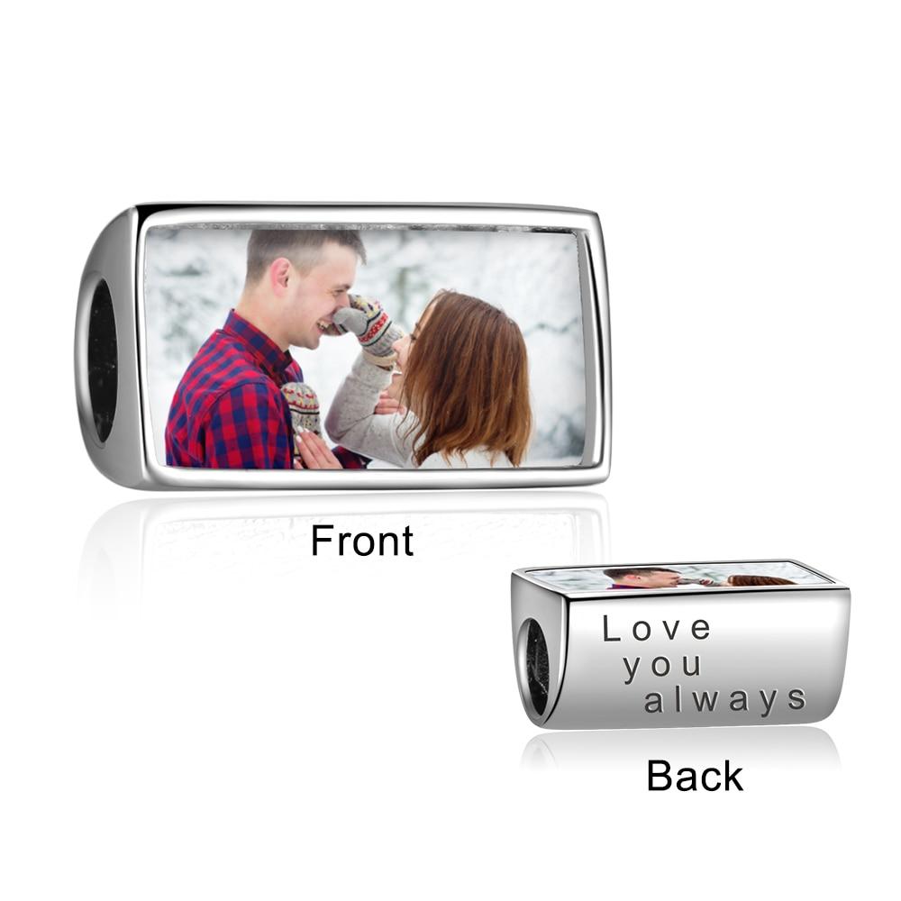 Personalized Custom Beads for Bracelet & Necklace, Add Custom Photo & Engrave Text, trendy Gift