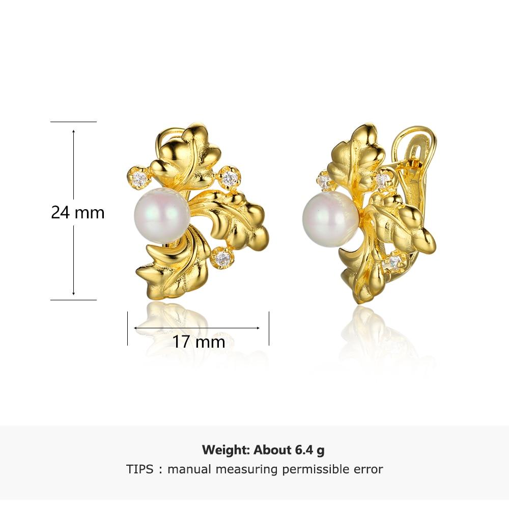 Pearl Accessories Gold Color Hoop Earring Fashion Party Jewelry Earrings For Women Best Gift For Her