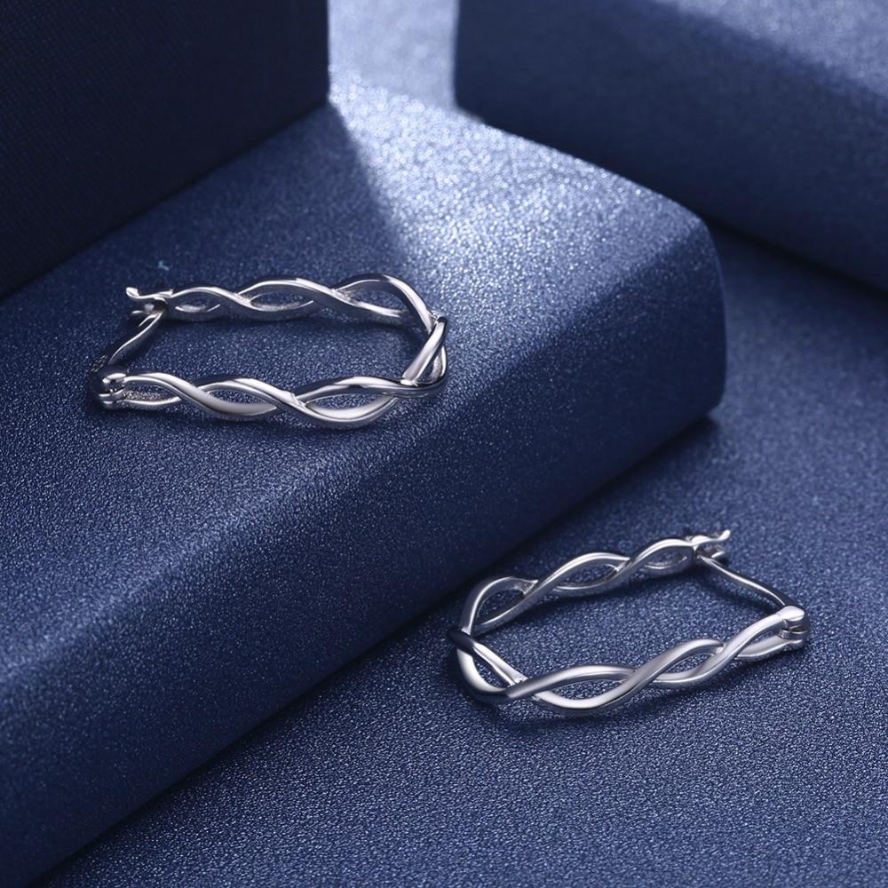 Silver Hoop Earrings For Women 2018 Prevent Allergy Classic Gold Earrings Trendy Gift