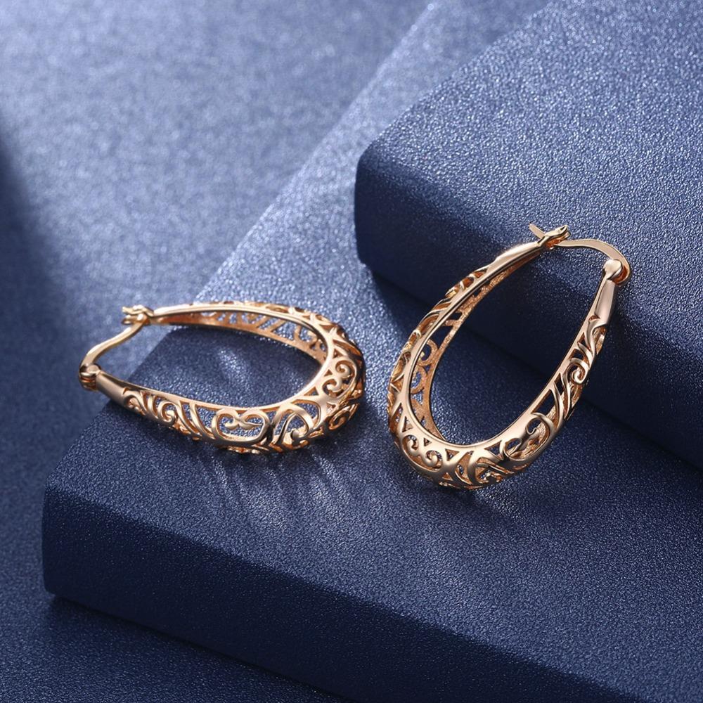 925 Sterling Silver Vintage Hoop Earrings for Women, Extraordinary Design Fashion Jewelry, 2 Color Options