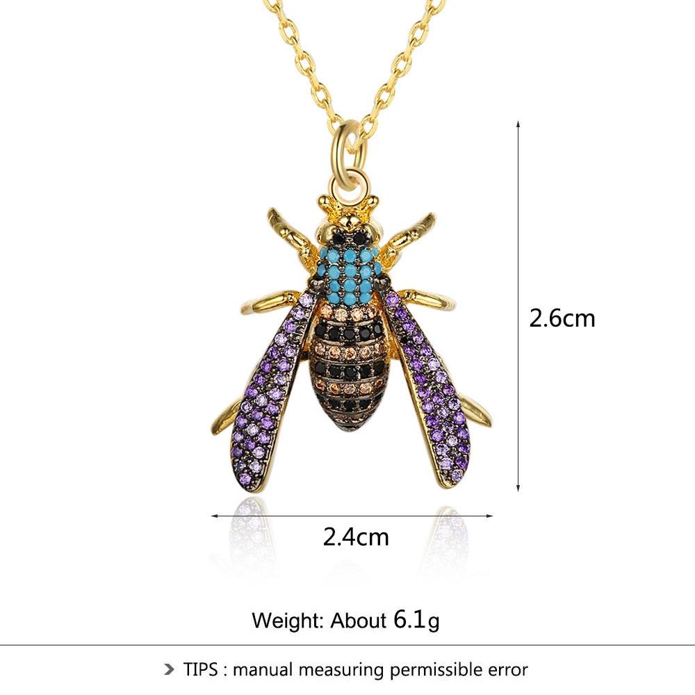 Fashion Insect Bee Necklace Pendant