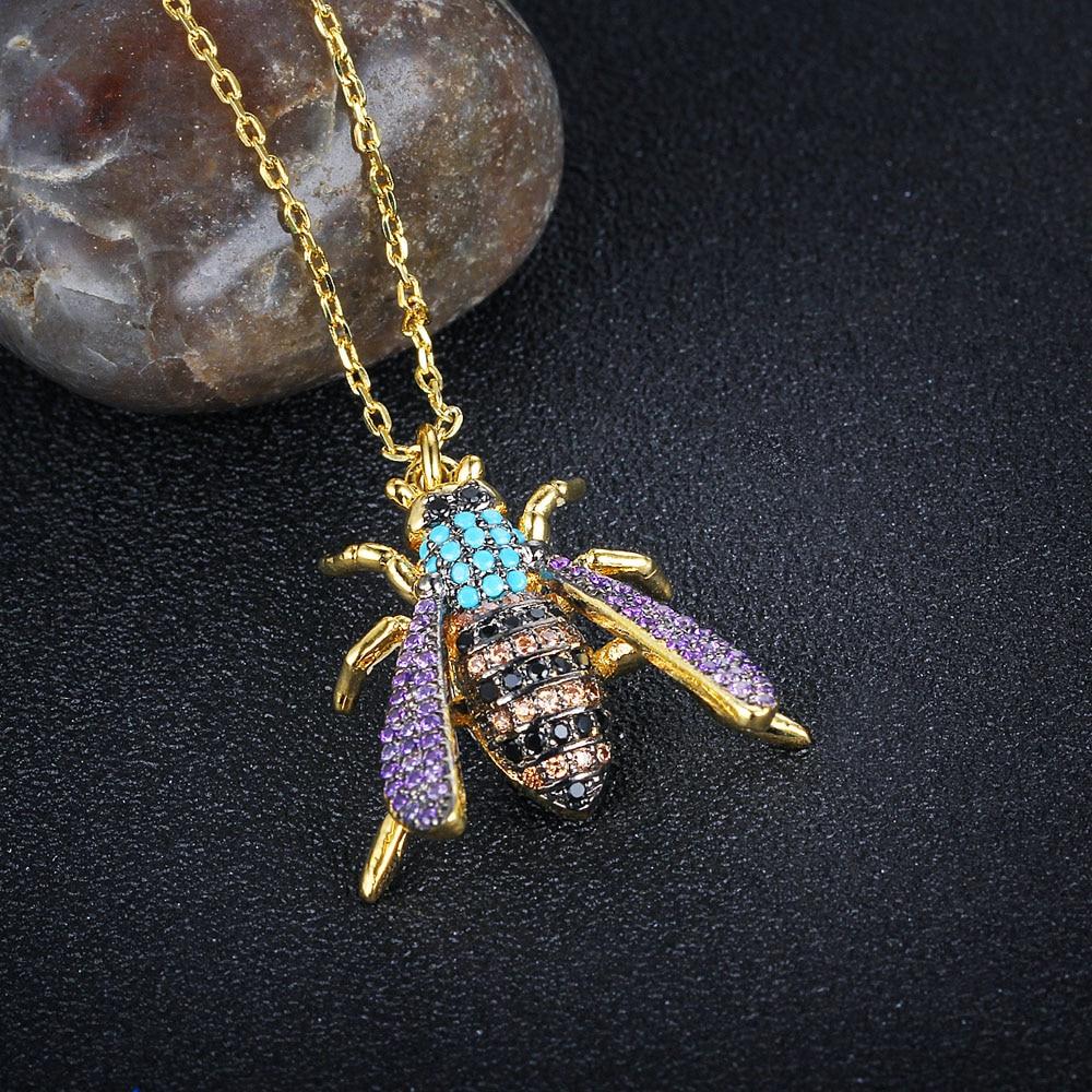Fashion Insect Bee Necklace Pendant