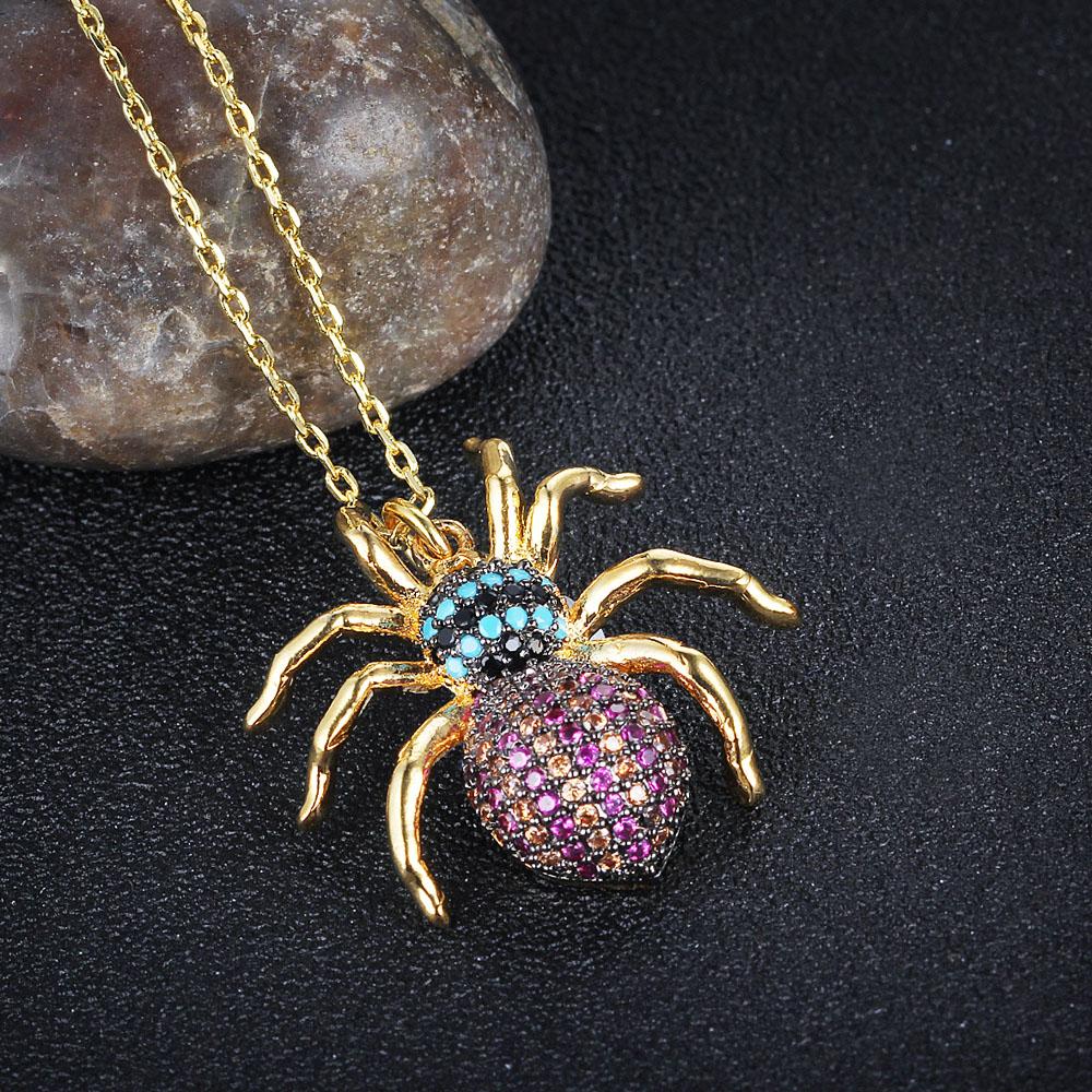 Classic Spider Insect necklace pendants For Women Girl Cool Fashion Costume Decoration Jewelry Wholesale