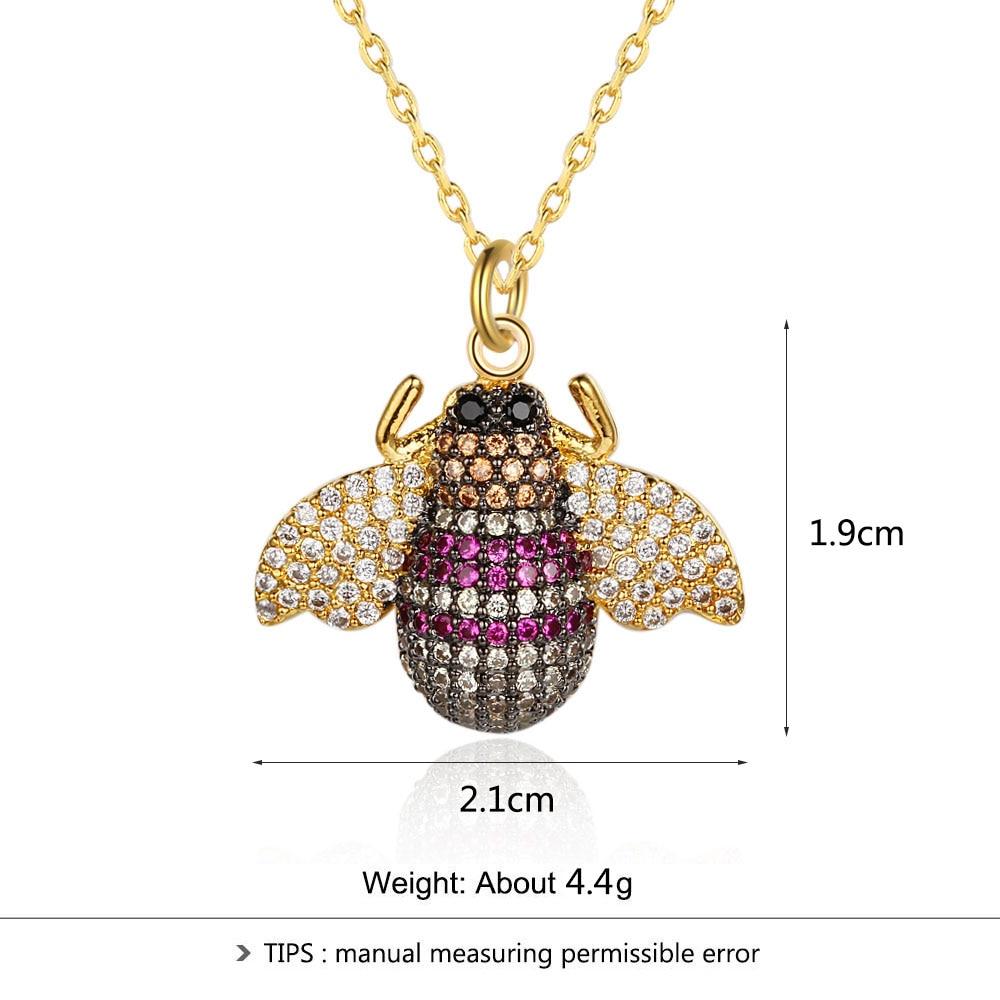 Creative Bee Insect Pendant Necklace, Jewelry for Party, Trendy Women’s Choker Chain