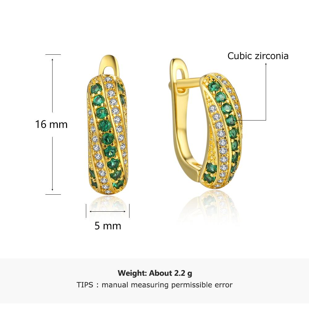 Party Accessorise Fashion Hoop Earrings Circle Elegant Simple Pierced Golden Color Classic Jewelry For Women