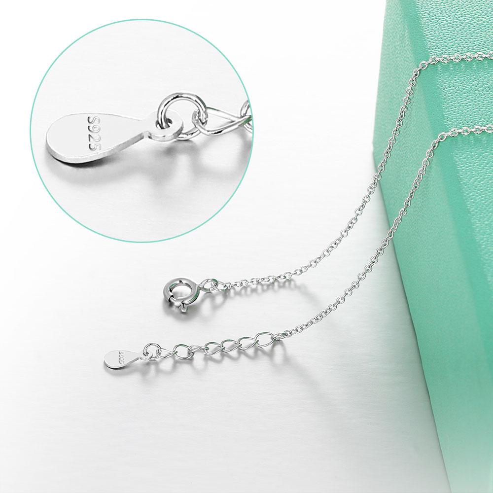 Classic 925 Sterling Silver Necklaces & Pendants Party Jewelry Elegant Women Necklace Gifts For Her